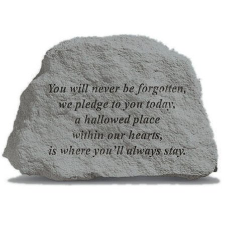 BERRY Kay - Inc. You Will Never Be Forgotten - Memorial - 6.5 Inches x 4.5 Inches 79220